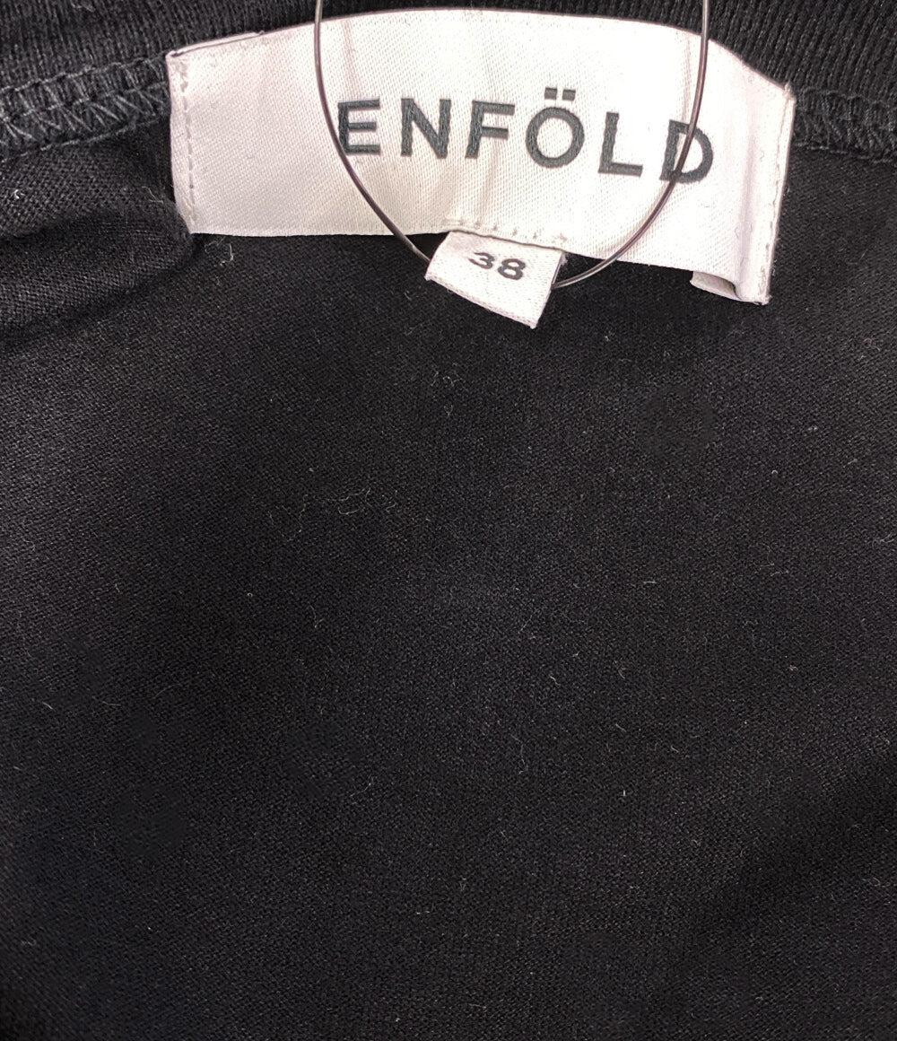 ENFOLD 半袖Tシャツ ALIEN SKIN T-SHIRT ブラック レディース SIZE 38 エンフォルド