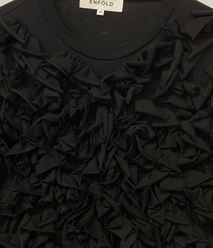 ENFOLD 半袖Tシャツ ALIEN SKIN T-SHIRT ブラック レディース SIZE 38 エンフォルド