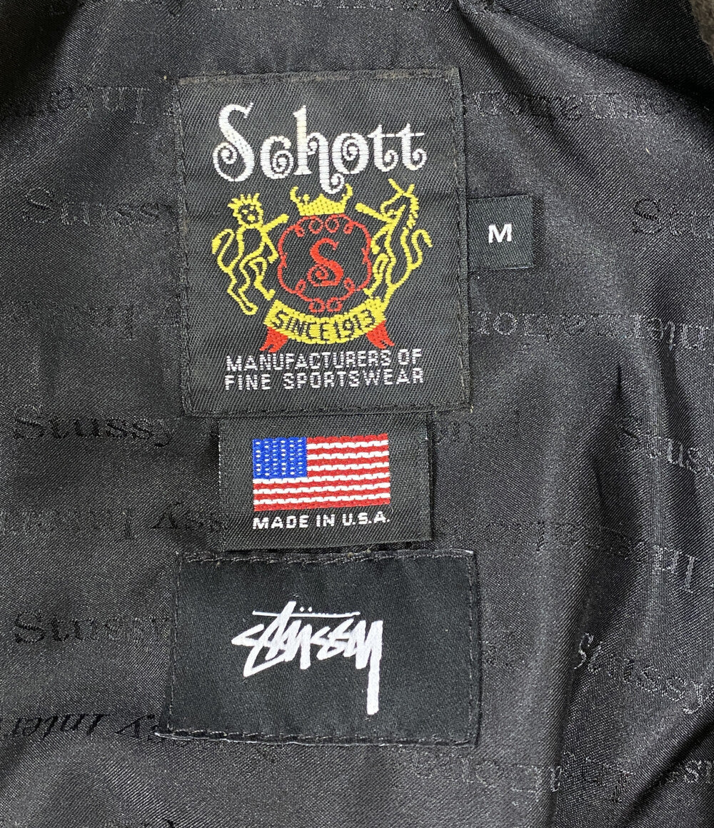 SCHOTT ブルゾン 7472 ブラウン メンズ SIZE M ショット