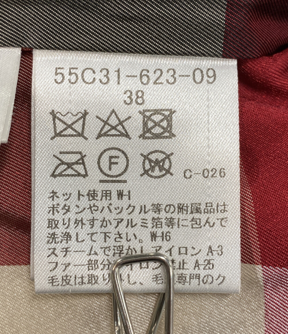 BLUE LABEL CRESTBRIDGE ブルーレーベル クレストブリッジ ダウンコート 55C31-623-09 レディース SIZE 38