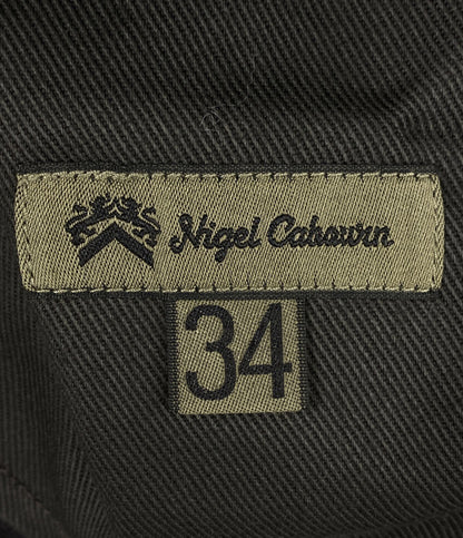 NIGEL CABOURN デニムパンツ RAILMAN DENIM PANTーBLACK DENIM メンズ SIZE 34 ナイジェルケーボン