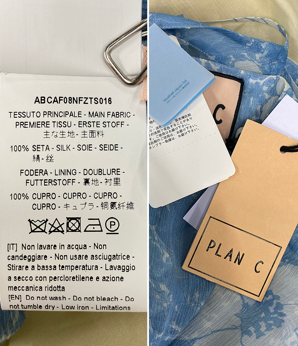 PLAN C シルクスリップドレス ABCAF08NFZTS016 レディース SIZE 38 プラン シー