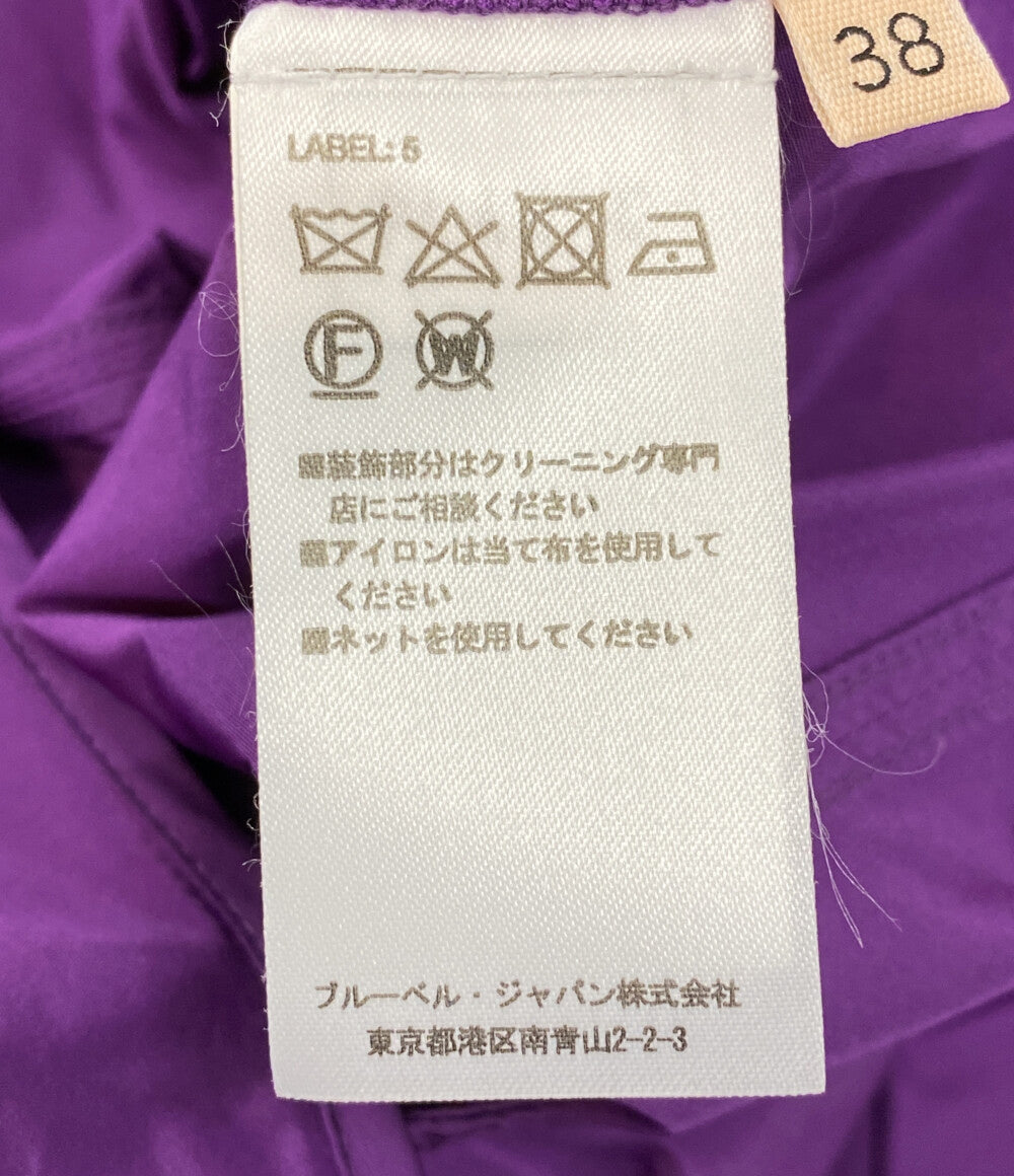 美品 PLAN C ノースリーブワンピース パープル ABCAE51NZ0TP076 レディース SIZE 38 プラン シー