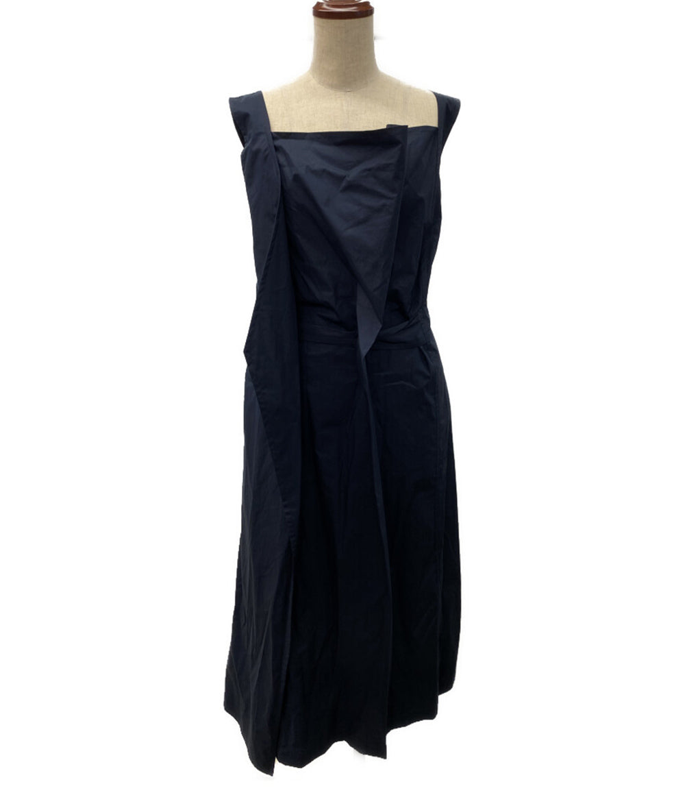 美品 PLAN C ノースリーブワンピース ネイビー 41.ABCAF02NZ0TC063 レディース SIZE 36 プラン シー