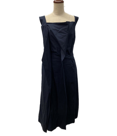 美品 PLAN C ノースリーブワンピース ネイビー 41.ABCAF02NZ0TC063 レディース SIZE 36 プラン シー