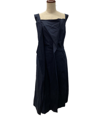 美品 PLAN C ノースリーブワンピース ネイビー 41.ABCAF02NZ0TC063 レディース SIZE 36 プラン シー