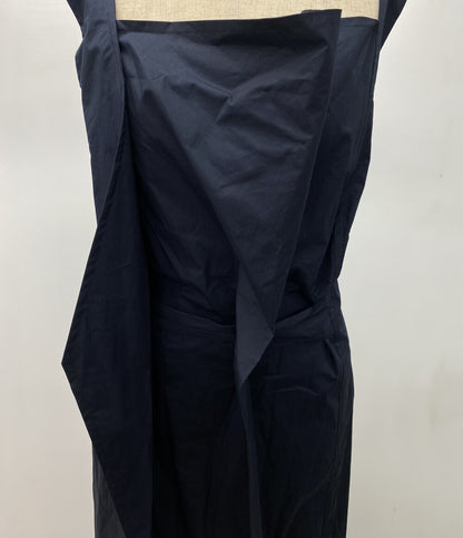 美品 PLAN C ノースリーブワンピース ネイビー 41.ABCAF02NZ0TC063 レディース SIZE 36 プラン シー