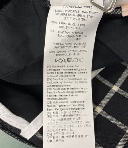 美品 PLAN C サロペットパンツ チェック 32.TUCAD58LNZTW042 レディース SIZE 40 プラン シー