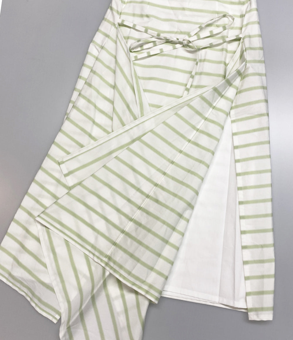 美品 PLAN C スカート ストライプ 41.GOCAF08BF0TC074 レディース SIZE 40 プラン シー