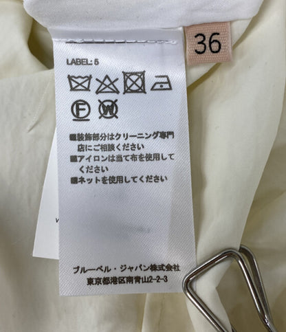 美品 PLAN C ノースリーブワンピース ホワイト 41.ABCAF01BNZTN021 レディース SIZE 36 プラン シー