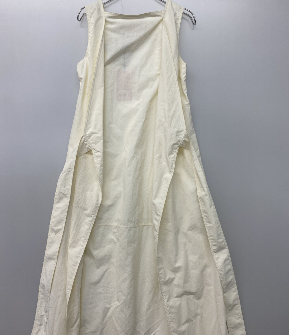 美品 PLAN C ノースリーブワンピース ホワイト 41.ABCAF01BNZTN021 レディース SIZE 36 プラン シー