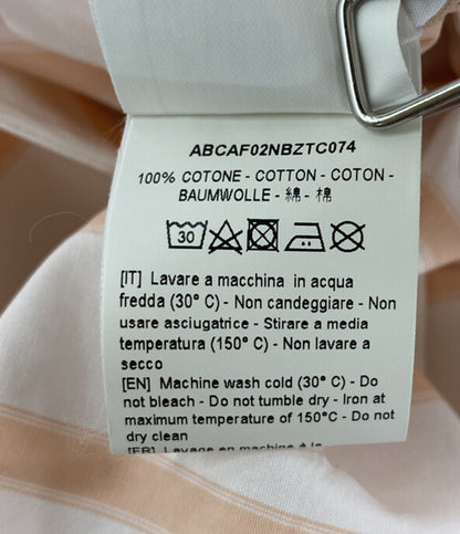 美品 PLAN C ノースリーブワンピース ストライプ 41.ABCAF02NBZTC074 レディース SIZE 40 プラン シー