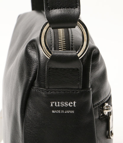 russet ショルダーバッグ ブラック レザー RUZ1052122A0002 レディース ラシット