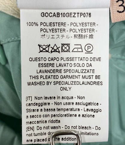 美品 PLAN C プリーツスカート グリーン GOCAB10GEZTP076 レディース SIZE 36 プラン シー