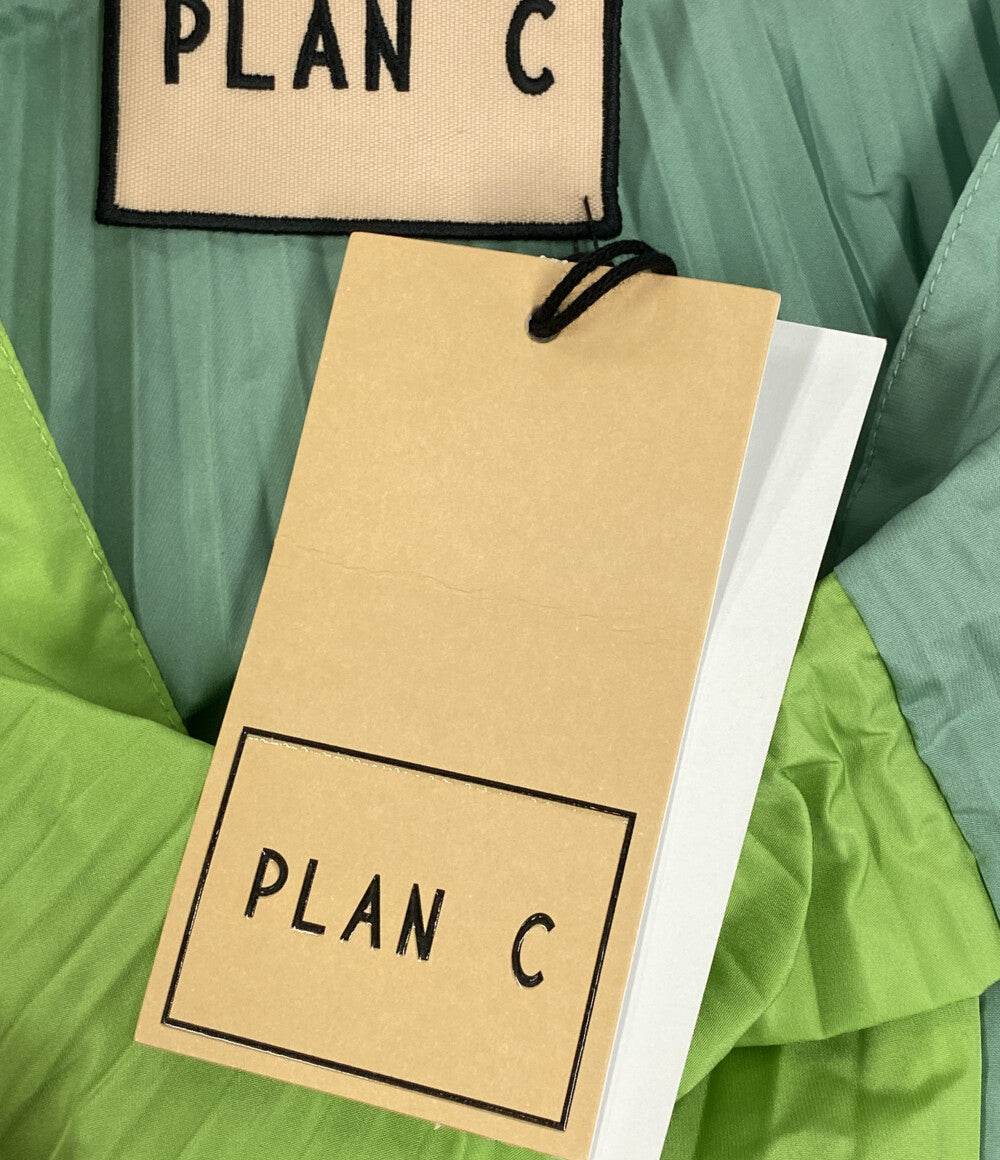 美品 PLAN C プリーツスカート グリーン GOCAB10GEZTP076 レディース SIZE 36 プラン シー