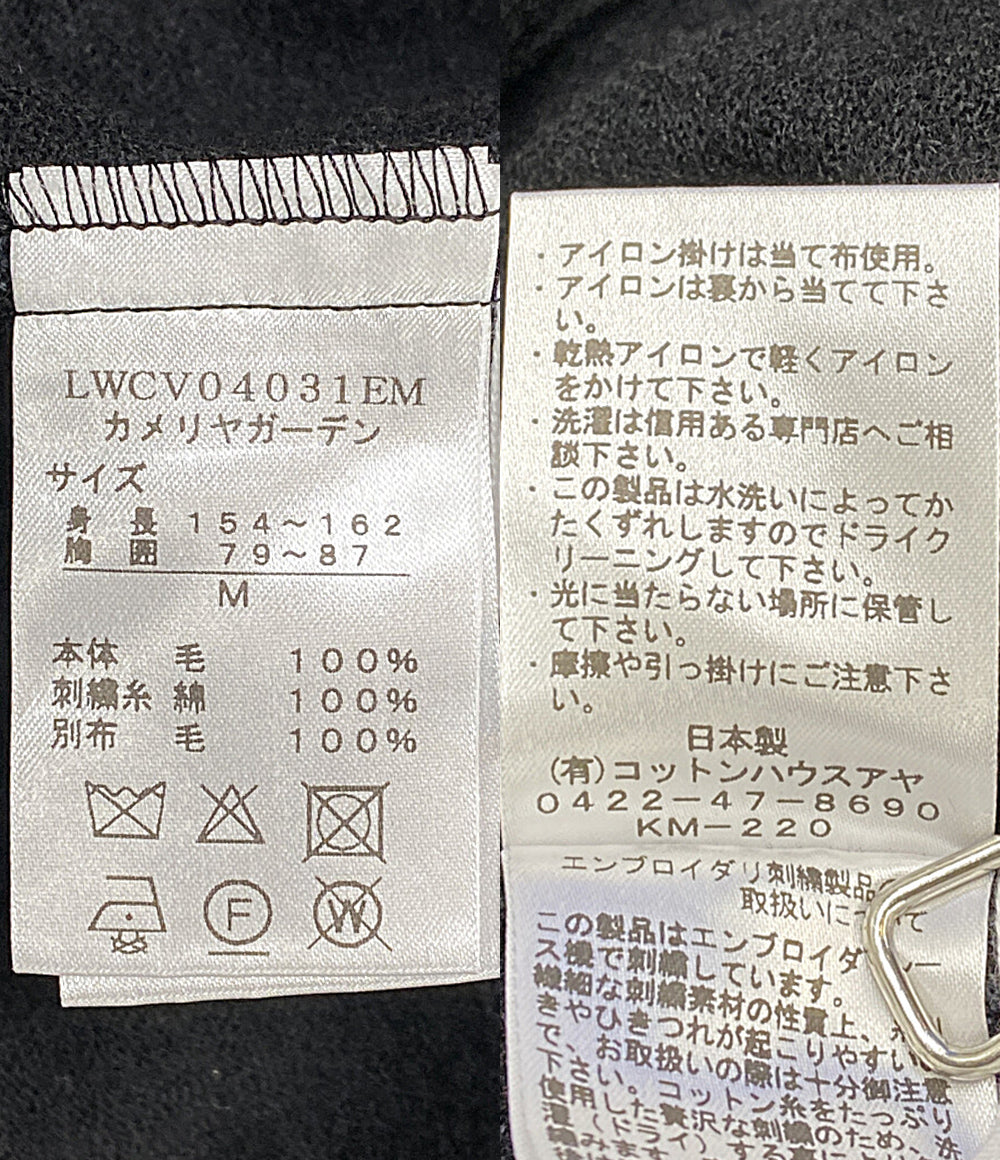 美品 Cotton House Aya Castle Combe garden ベスト ブラック LWCV04031EM レディース SIZE M コットンハウスアヤ カッスルクームガーデン