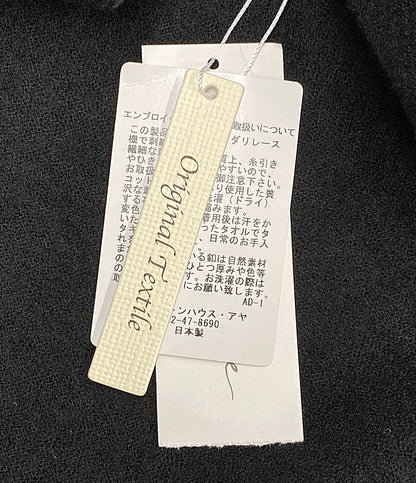 美品 Cotton House Aya Castle Combe garden ベスト ブラック カメリアガーデン LWCV04031EM レディース SIZE M コットンハウスアヤ カッスルクームガーデン