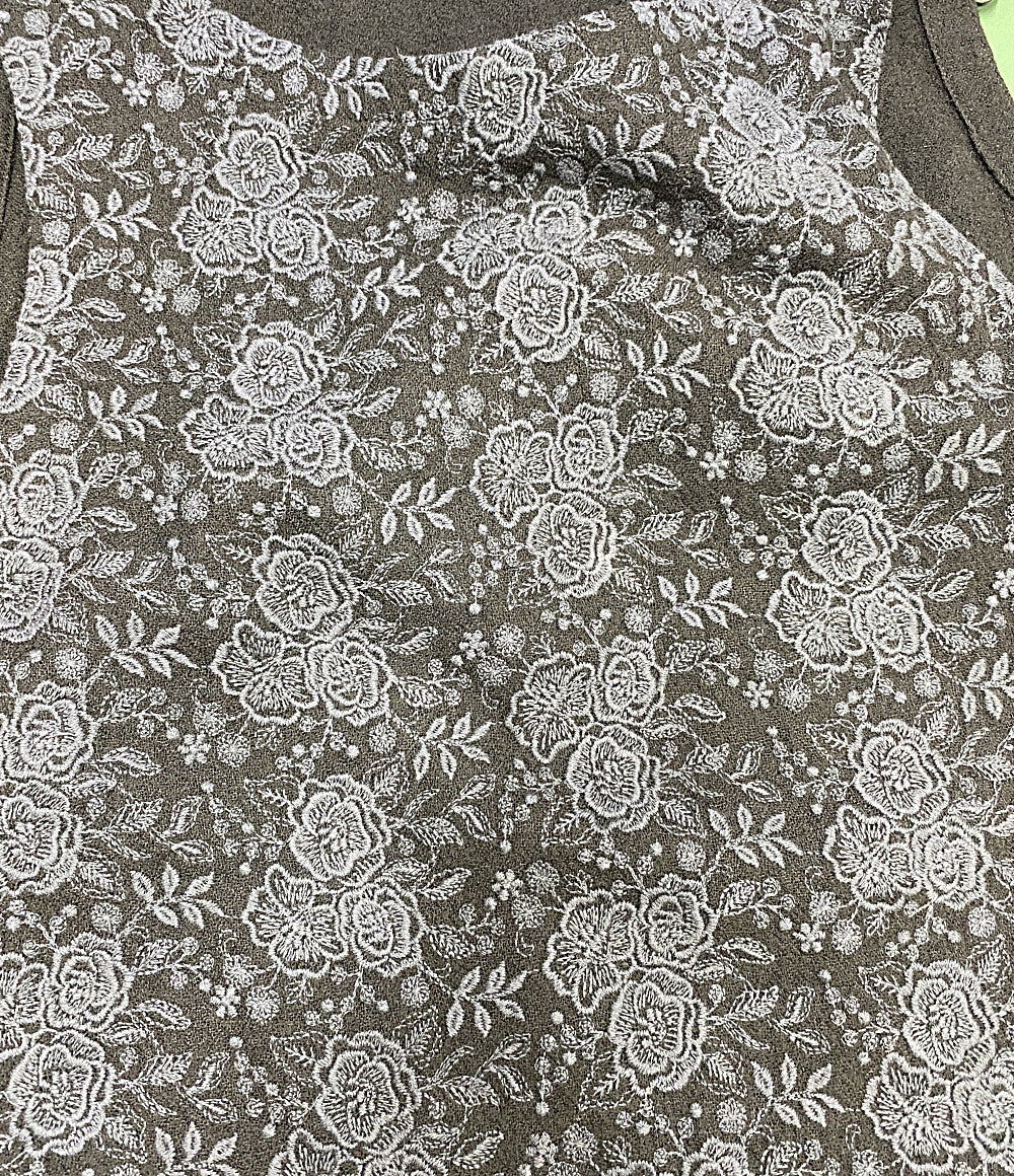 美品 Cotton House Aya Castle Combe garden ベスト ブラック カメリアガーデン LWCV04031EM レディース SIZE M コットンハウスアヤ カッスルクームガーデン