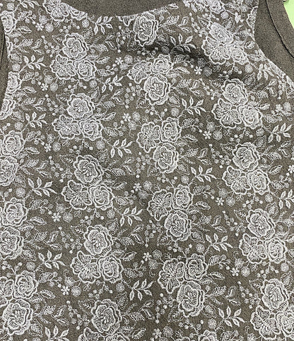 美品 Cotton House Aya Castle Combe garden ベスト ブラック カメリアガーデン LWCV04031EM レディース SIZE M コットンハウスアヤ カッスルクームガーデン