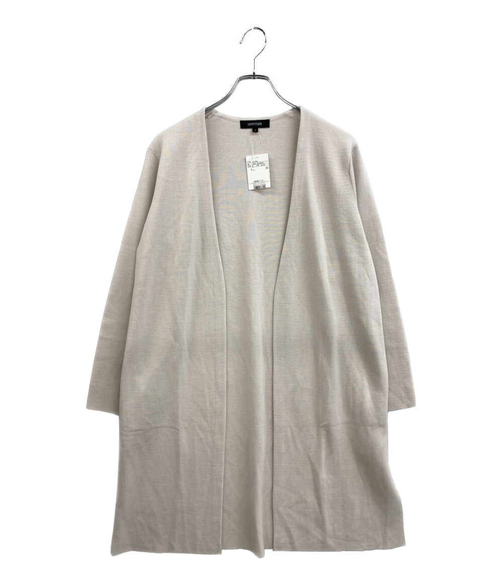 美品 UNTITLED カーディガン アイボリー 153-33454 レディース SIZE 2 アンタイトル