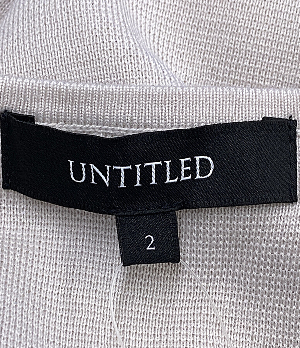 美品 UNTITLED カーディガン アイボリー 153-33454 レディース SIZE 2 アンタイトル