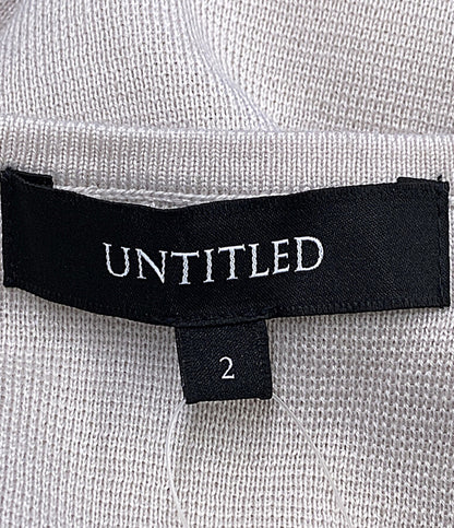 美品 UNTITLED カーディガン アイボリー 153-33454 レディース SIZE 2 アンタイトル