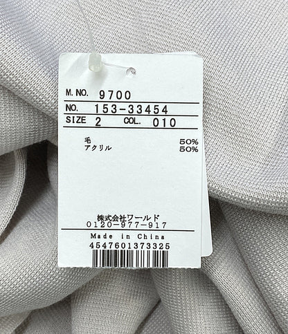美品 UNTITLED カーディガン アイボリー 153-33454 レディース SIZE 2 アンタイトル