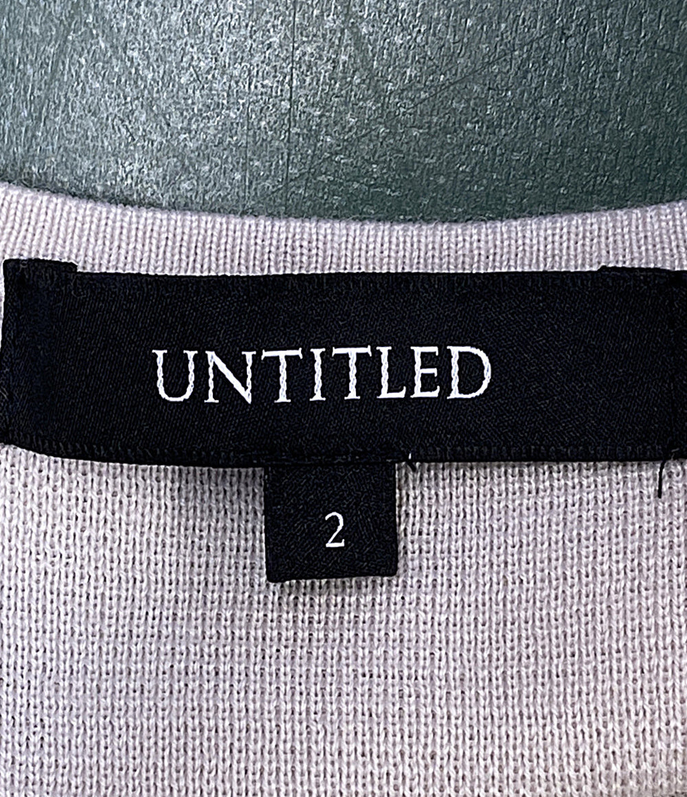 美品 UNTITLED カーディガン アイボリー 153-33454 レディース SIZE 2 アンタイトル