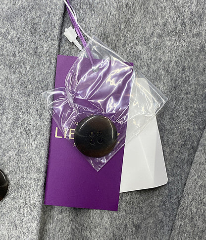 美品 Shower Party コート 裏リバティ ノーカラーコート グレー レディース SIZE 1 シャワーパーティー