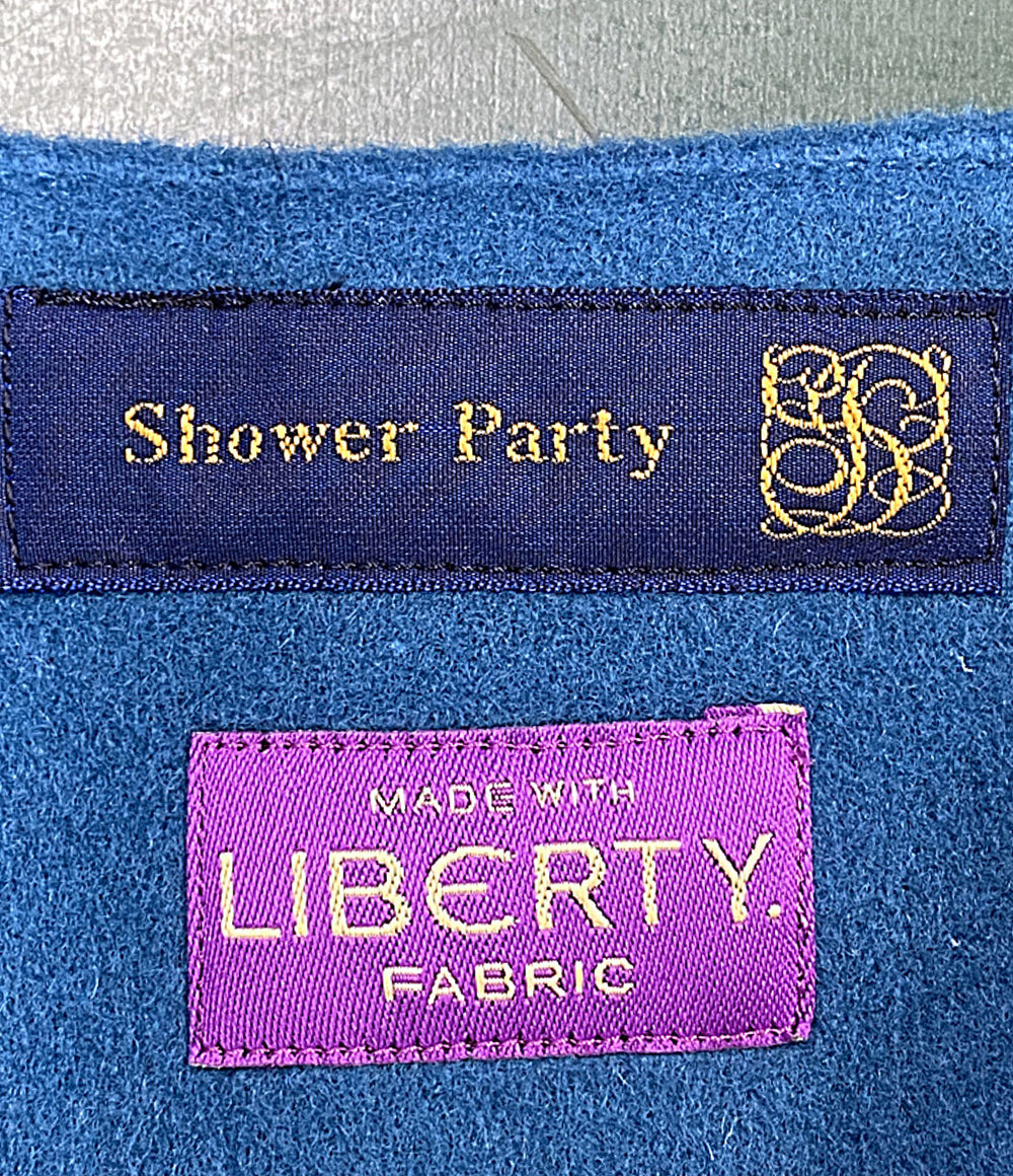 Shower Party コート 裏リバティ ノーカラーコート レディース SIZE 1 シャワーパーティー