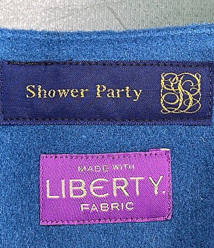 Shower Party コート 裏リバティ ノーカラーコート レディース SIZE 1 シャワーパーティー
