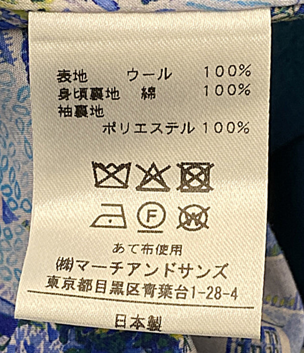 Shower Party コート 裏リバティ ノーカラーコート レディース SIZE 1 シャワーパーティー