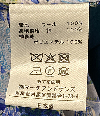Shower Party コート 裏リバティ ノーカラーコート レディース SIZE 1 シャワーパーティー