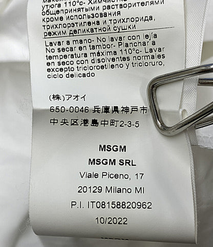 MSGM 長袖シャツワンピース MESH MIX LONG BLOUSE 3441MDA183 レディース SIZE 36 エムエスジーエム