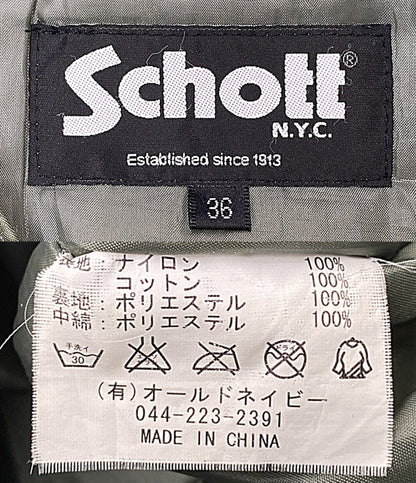 SCHOTT フライトジャケット カーキ メンズ SIZE 36 ショット