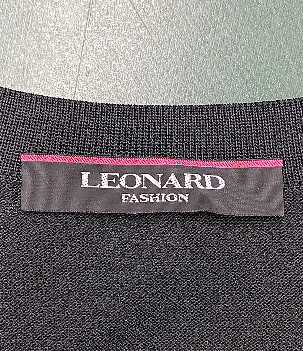 LEONARD カーディガン ブラック 0149224 レディース SIZE 40 レオナール