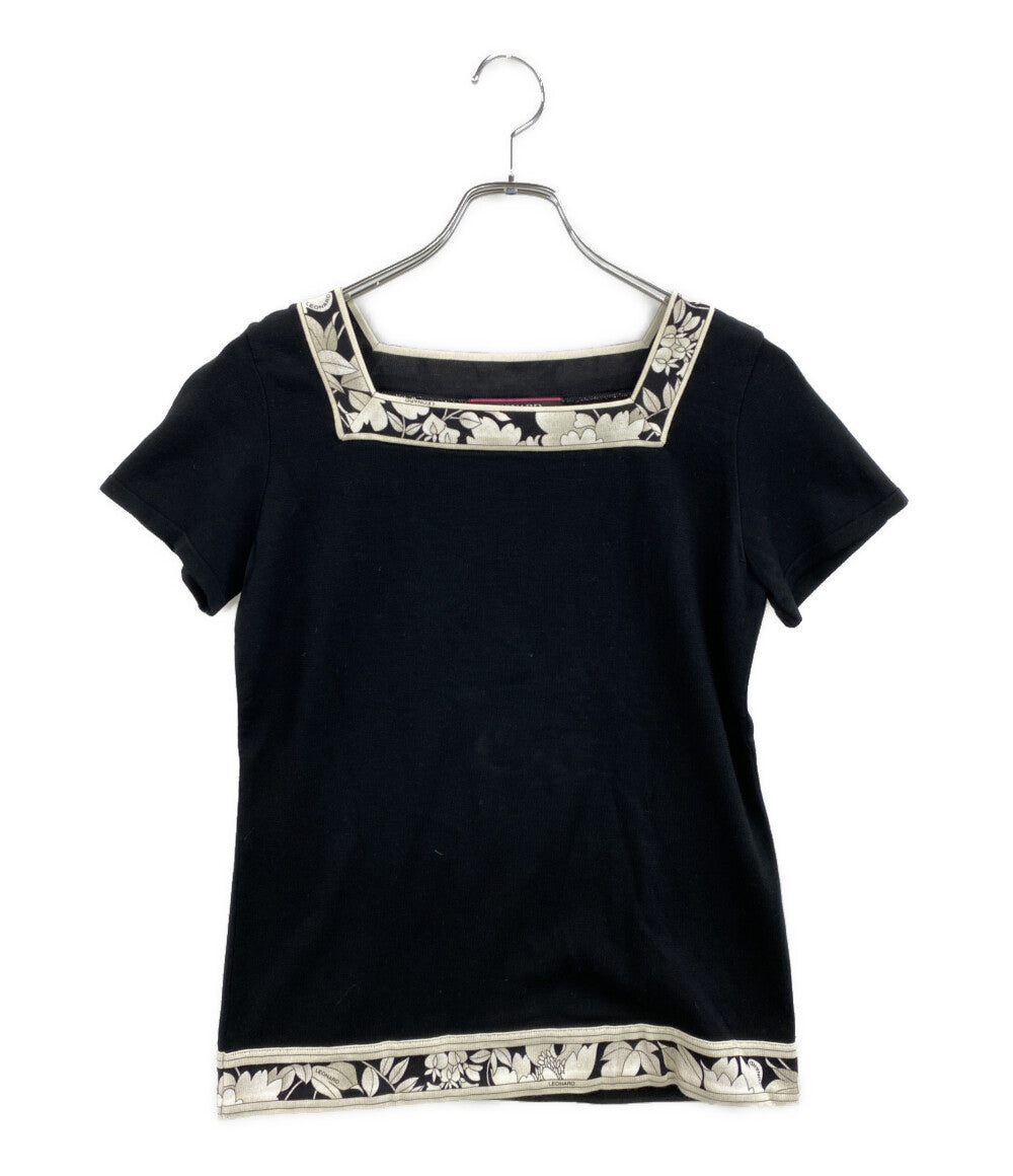 LEONARD ニット ブラック 0397234 レディース SIZE M レオナール