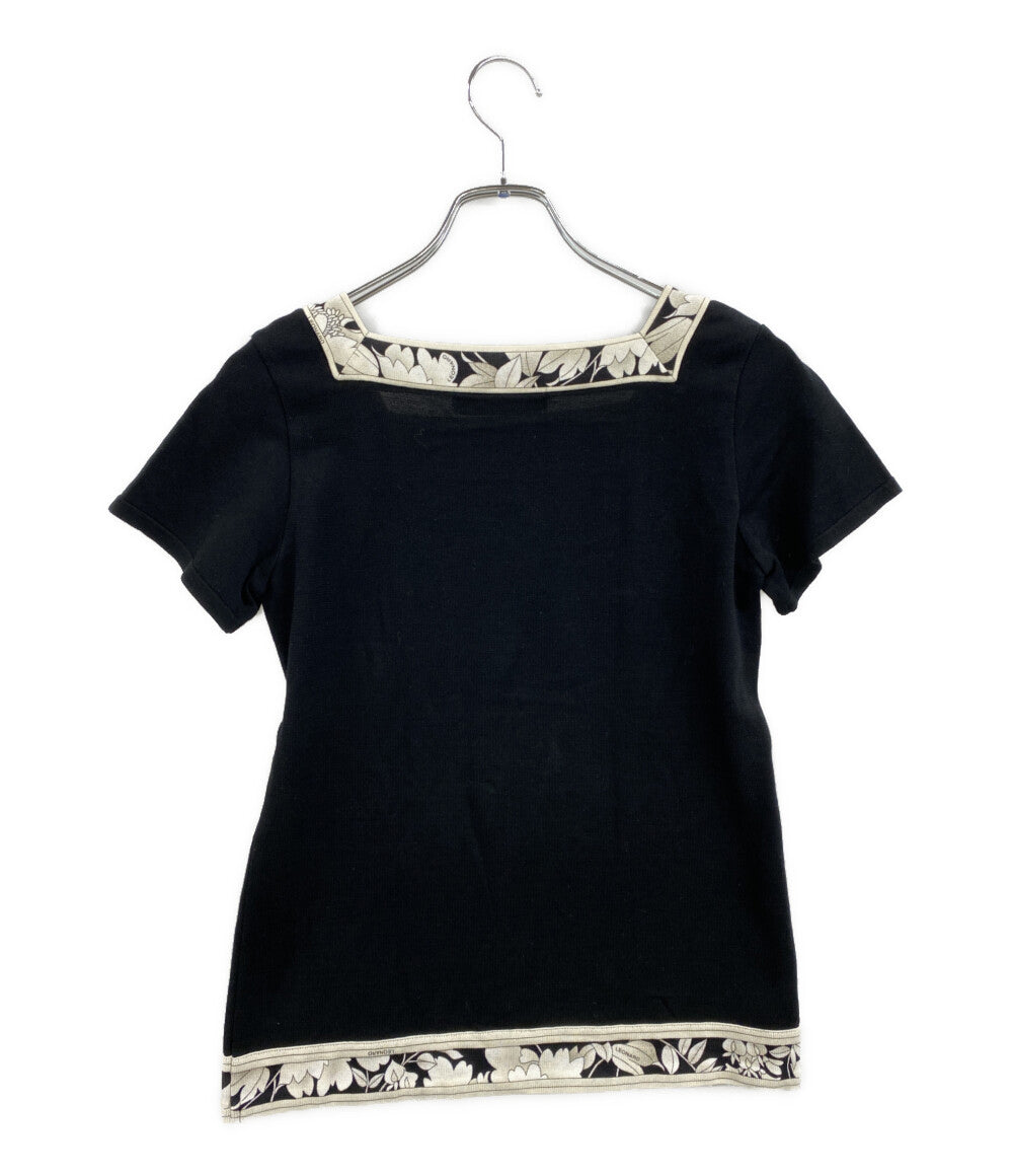 LEONARD ニット ブラック 0397234 レディース SIZE M レオナール