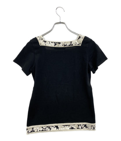 LEONARD ニット ブラック 0397234 レディース SIZE M レオナール
