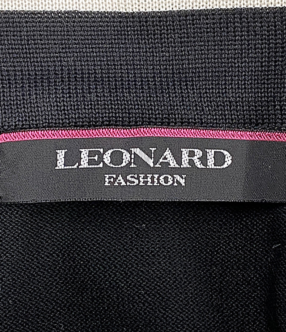 LEONARD ニット ブラック 0397234 レディース SIZE M レオナール