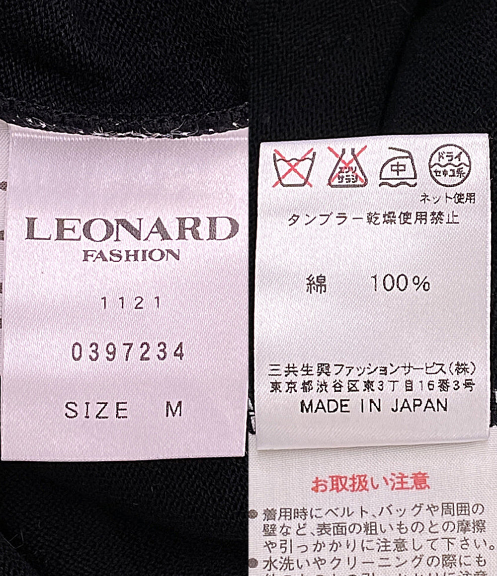 LEONARD ニット ブラック 0397234 レディース SIZE M レオナール