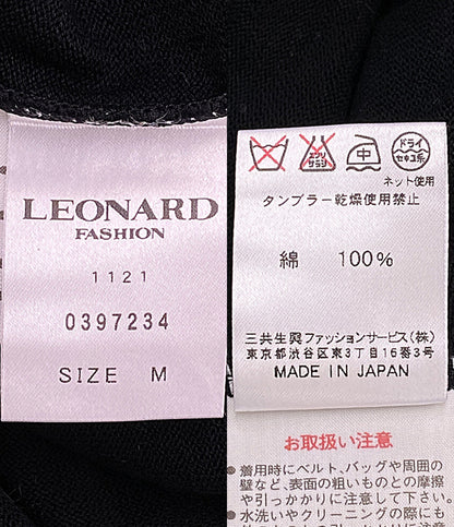 LEONARD ニット ブラック 0397234 レディース SIZE M レオナール