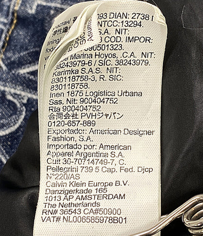 calvin klein Jeans デニムジャケット デニムシグネチャーロゴ ネイビー メンズ SIZE S カルバンクラインジーンズ