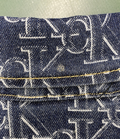 calvin klein Jeans デニムジャケット デニムシグネチャーロゴ ネイビー メンズ SIZE S カルバンクラインジーンズ