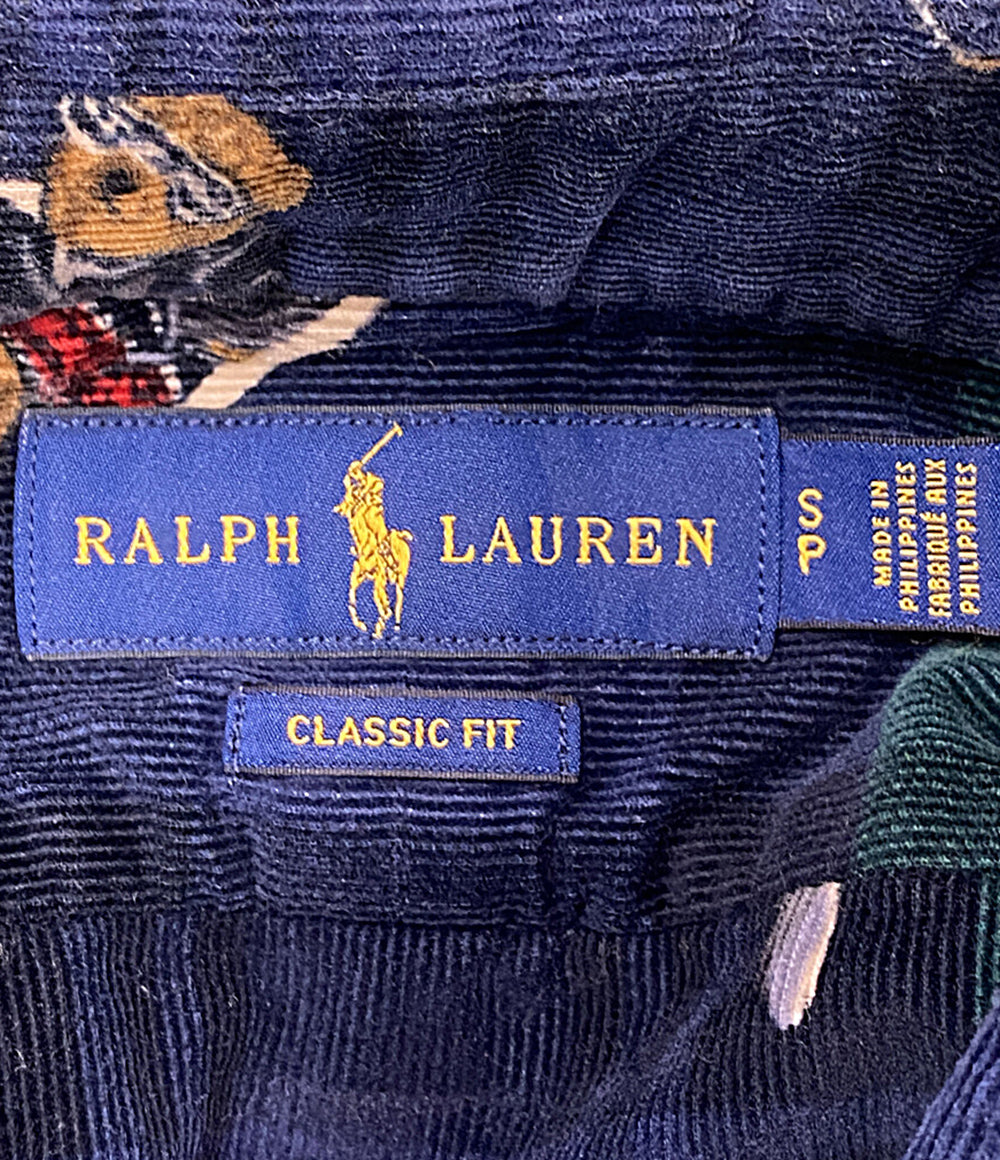 POLO RALPH LAUREN 長袖シャツ LSコーデュロイシャツ ベア メンズ SIZE S ポロ・ラルフローレン