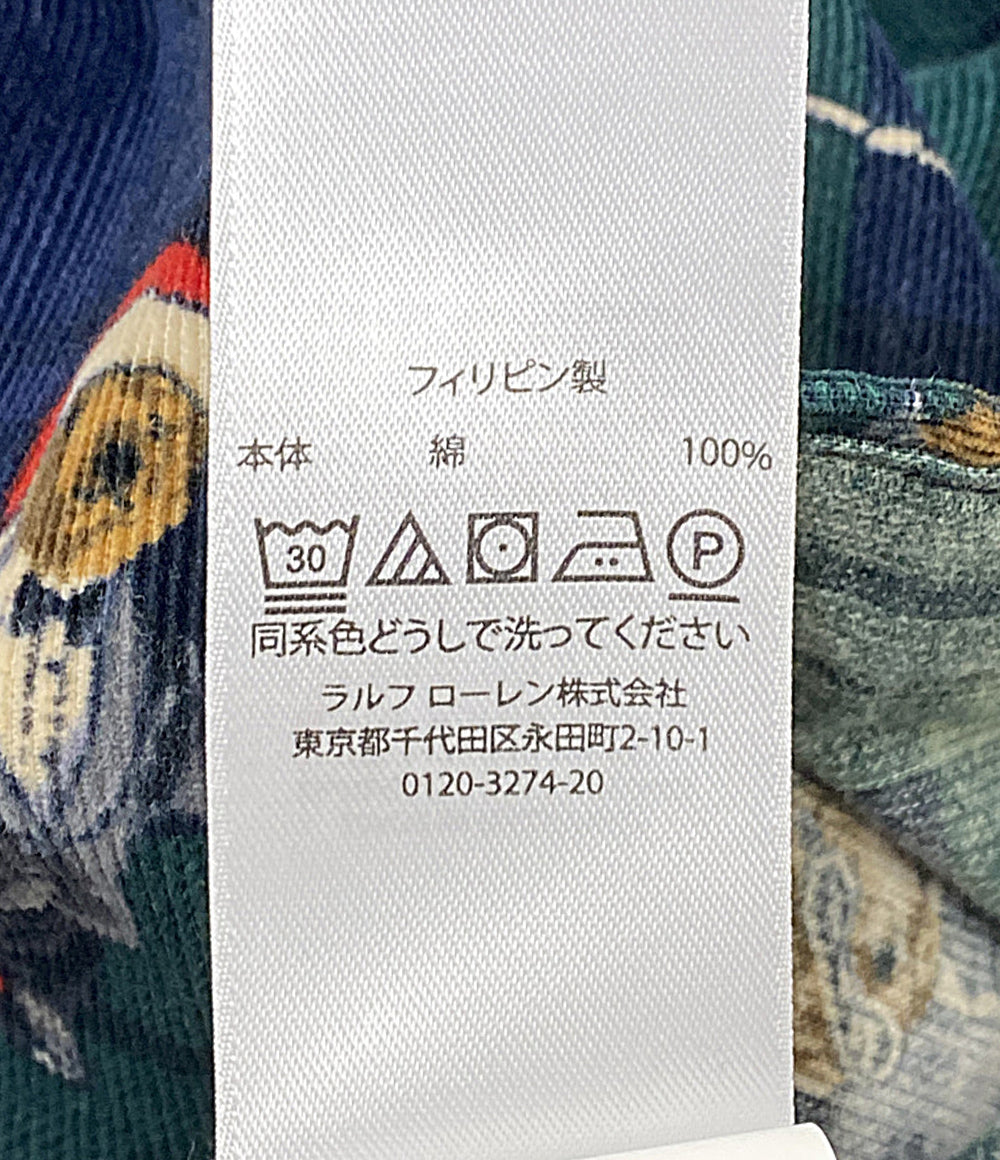 POLO RALPH LAUREN 長袖シャツ LSコーデュロイシャツ ベア メンズ SIZE S ポロ・ラルフローレン