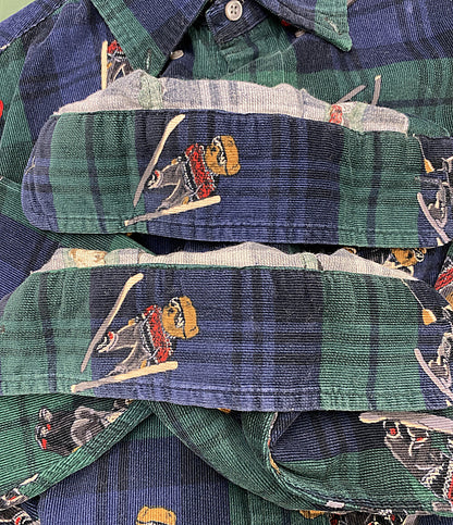 POLO RALPH LAUREN 長袖シャツ LSコーデュロイシャツ ベア メンズ SIZE S ポロ・ラルフローレン