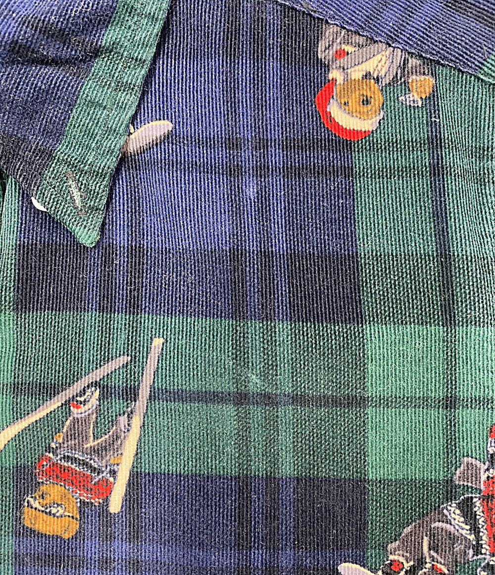 POLO RALPH LAUREN 長袖シャツ LSコーデュロイシャツ ベア メンズ SIZE S ポロ・ラルフローレン