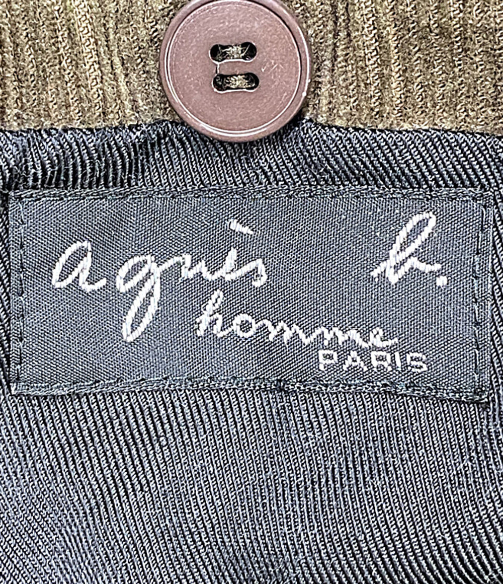 agnes b. homme コーデュロイジャケット ブラウン メンズ SIZE - アニエスベーオム