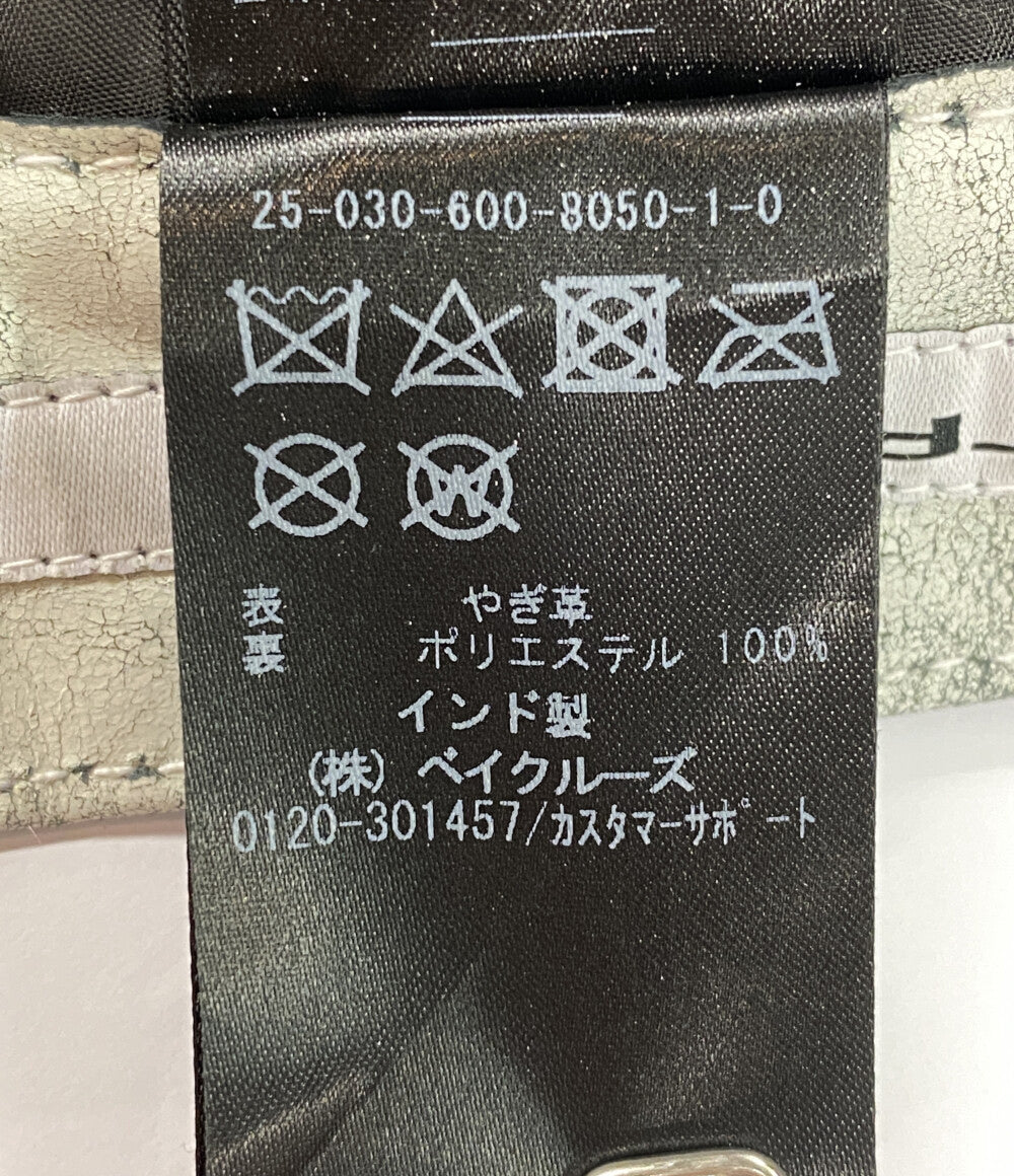 JOURNAL STANDARD Trisect ハーフパンツ 25-030-600-8050-1-0 山羊革 ホワイト メンズ SIZE L トライセクト